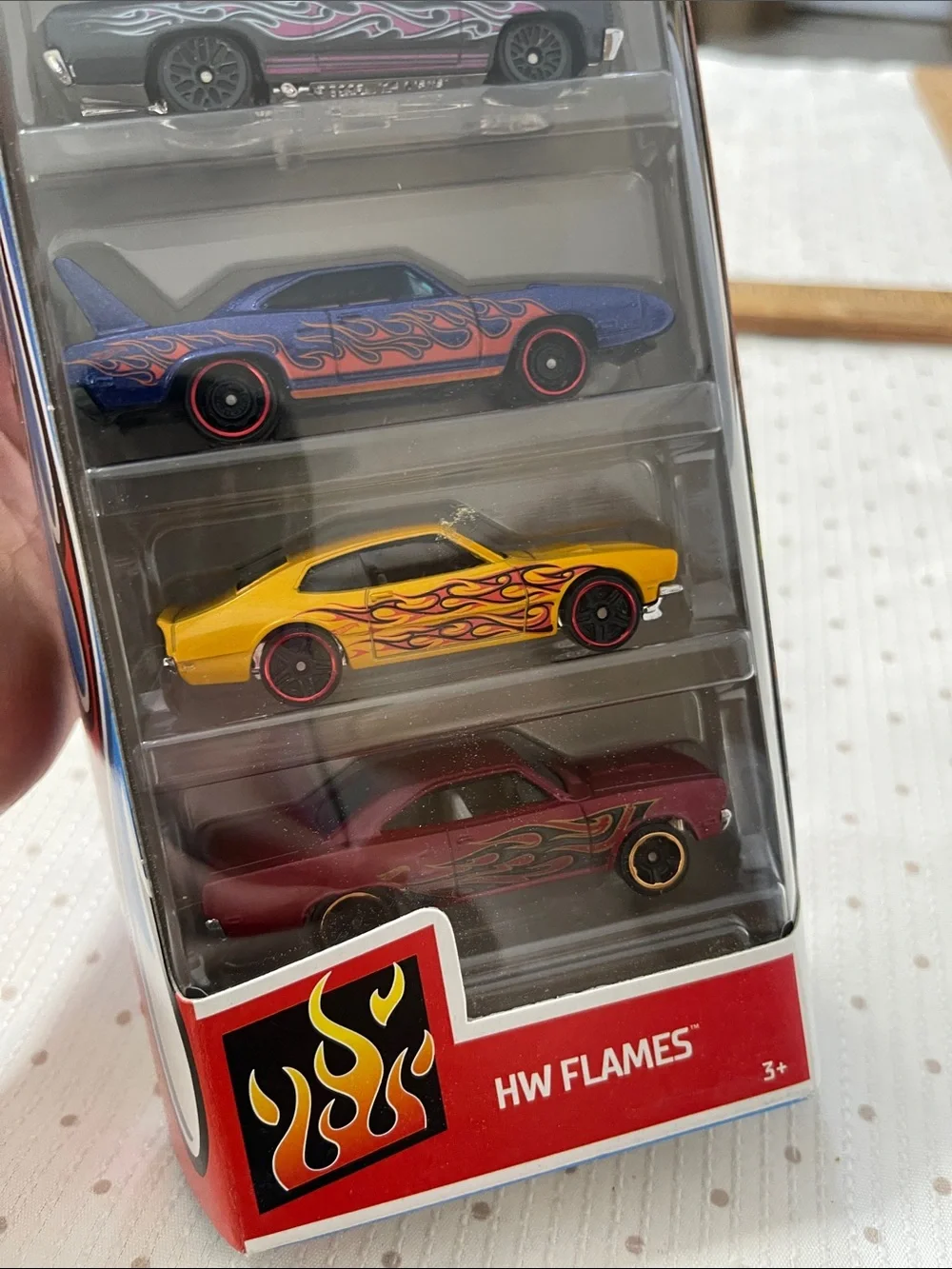 Hot Wheels Flames 5-Pack - Multi-Color Die-Cast Cars from 2019